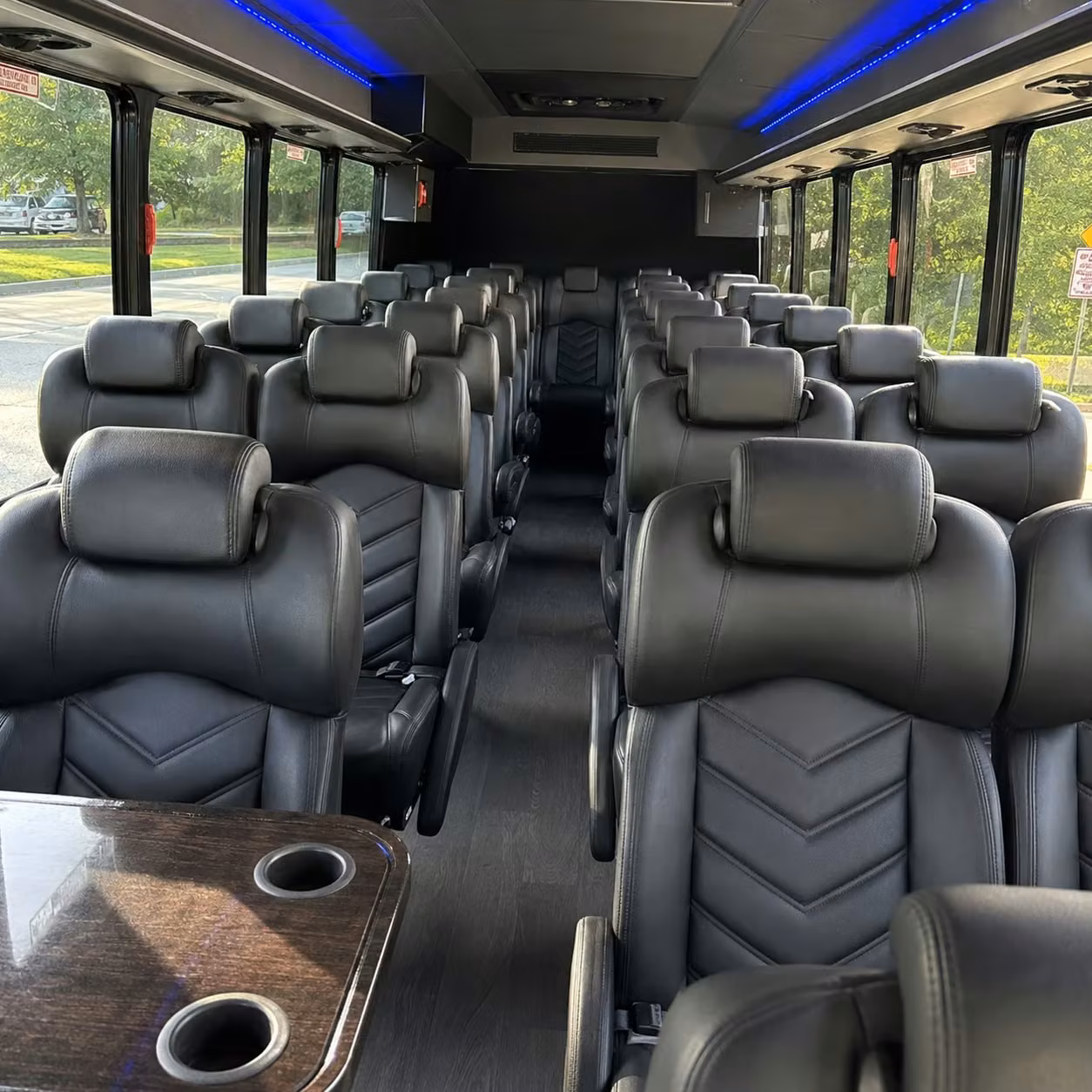 28 passenger minibus inside