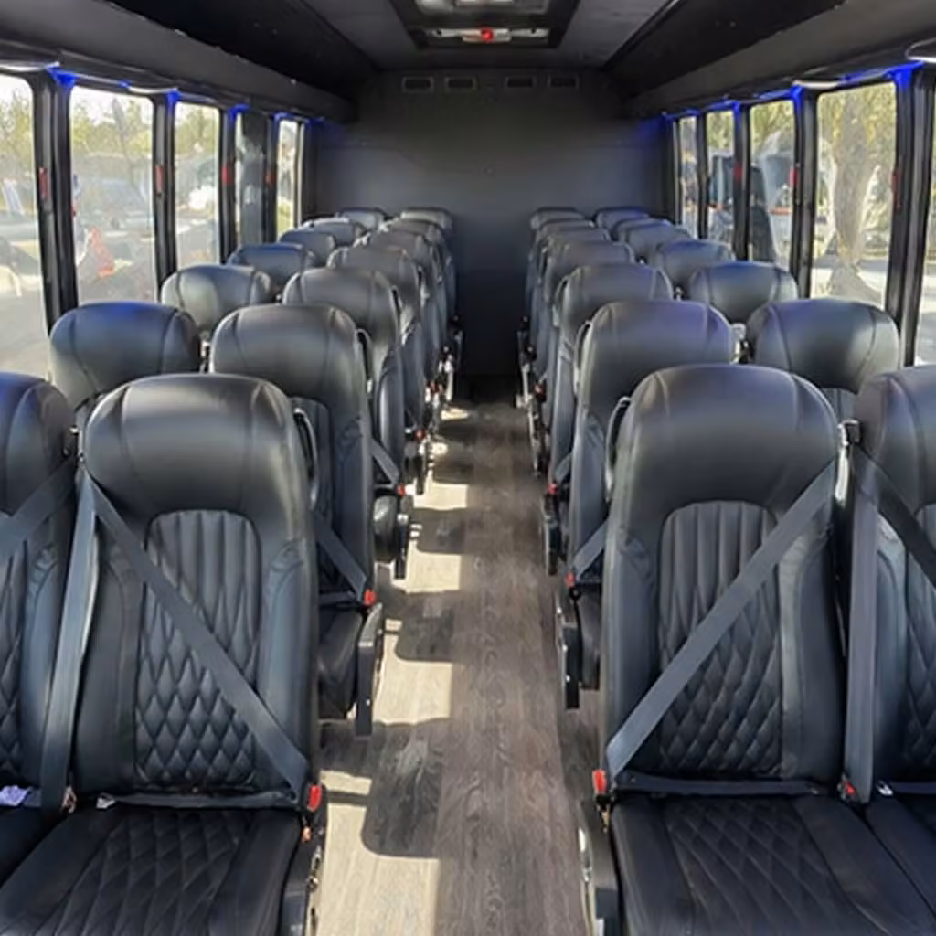28 passenger minibus interior