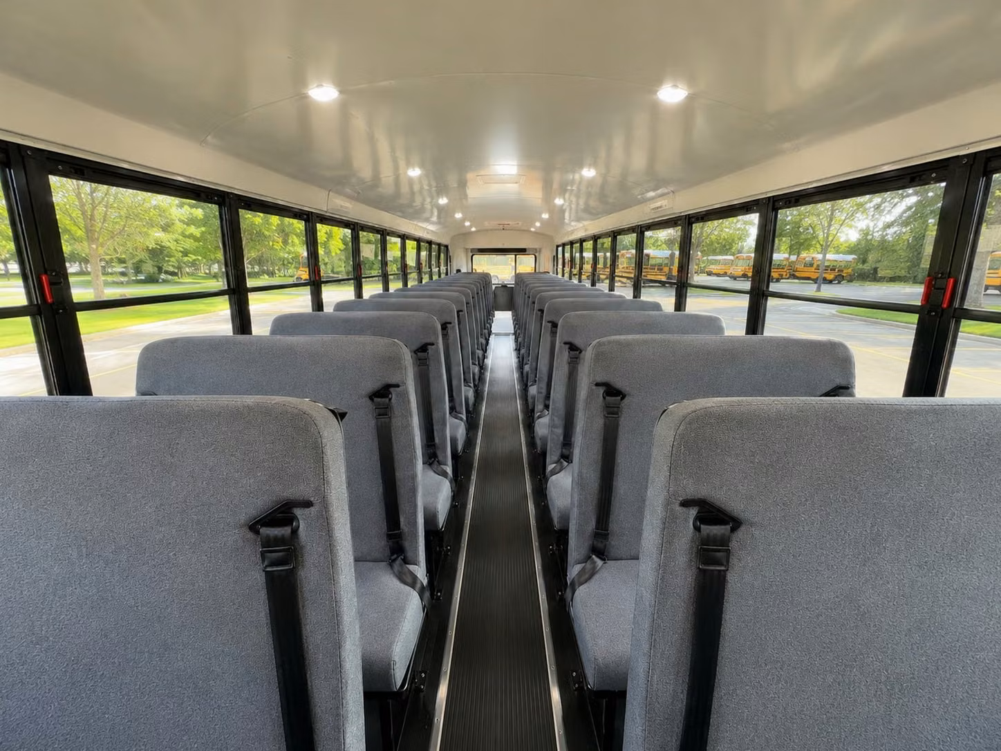 school bus inside