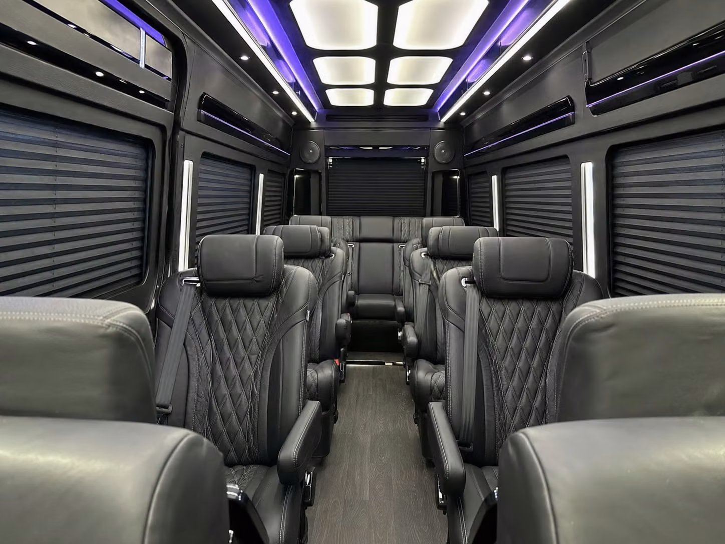 sprinter van with driver inside
